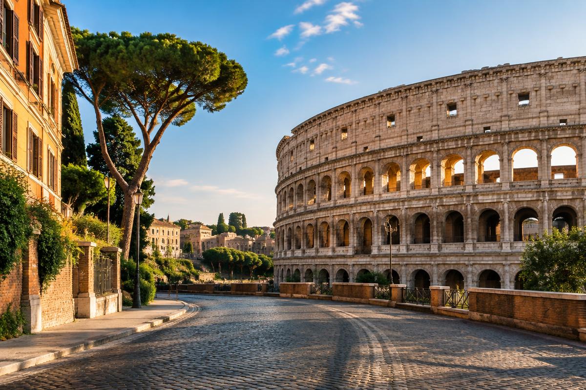 Illustrative view of Rome, Italy