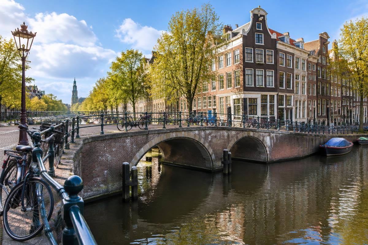 Illustrative view of Amsterdam, Netherlands