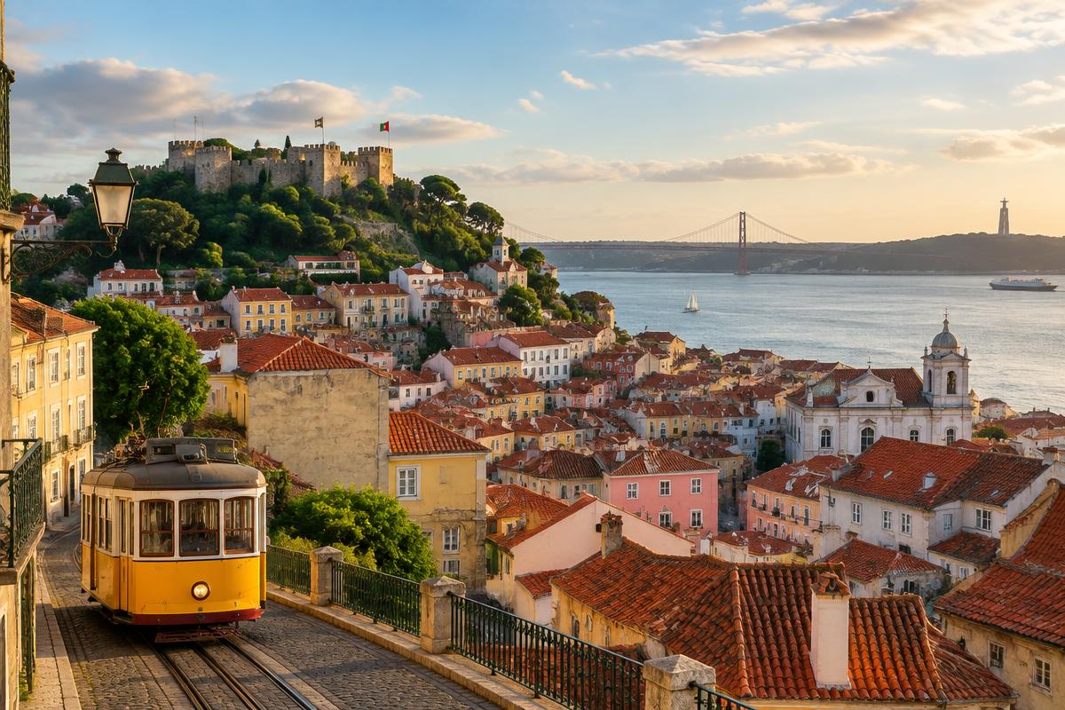Illustrative view of Lisbon, Portugal