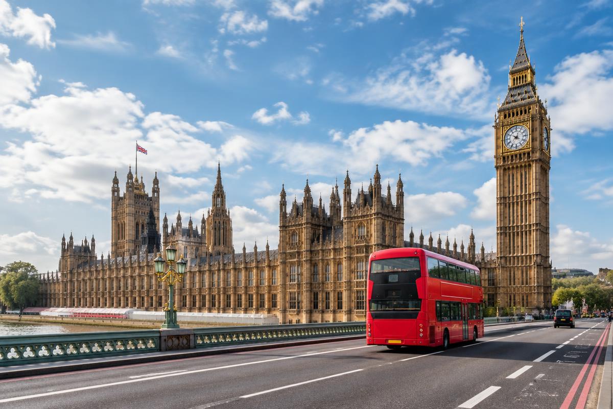 Illustrative view of London, U.K.